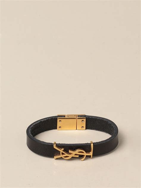 bracelet femme ysl|yves saint laurent leather bracelet.